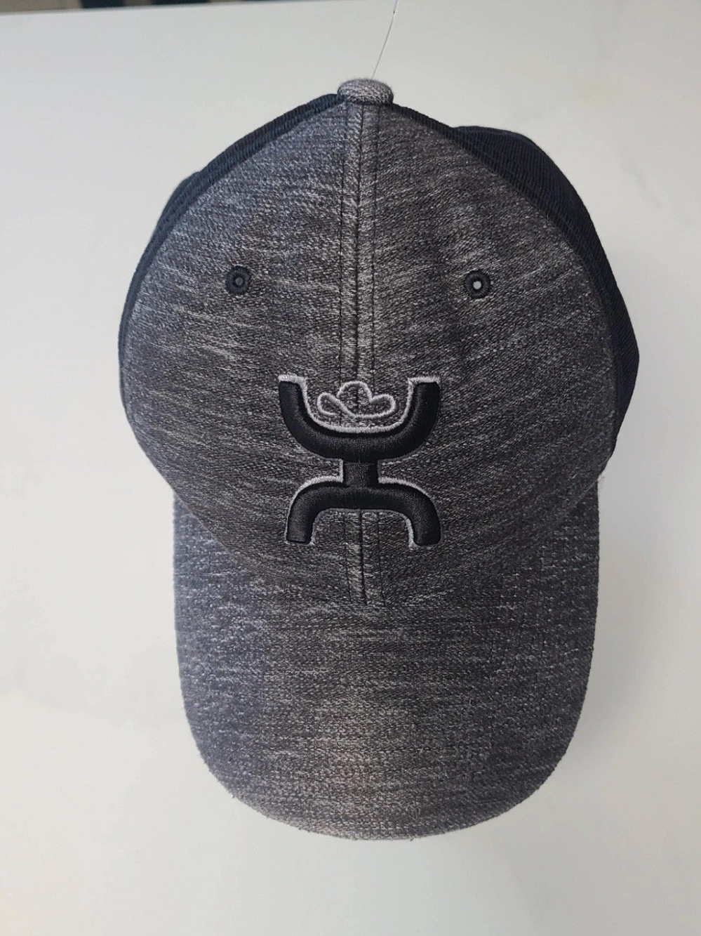 Hooey Heather Gray Trucker Hat with Black Logo